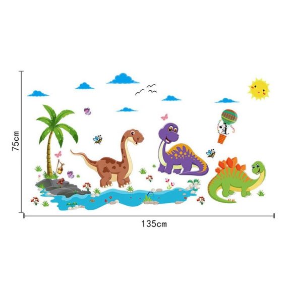 Insula dinozaurilor prietenoși – sticker de perete