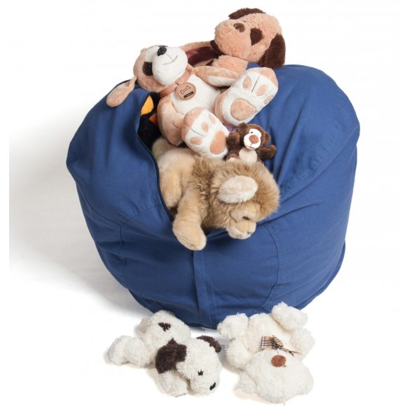 Fotoliu Bean Bag cu suport pentru pluș - Albastru - NORMAL