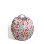   Fotoliu Bean Bag cu suport pentru pluș - Pisici colorate - MINI
