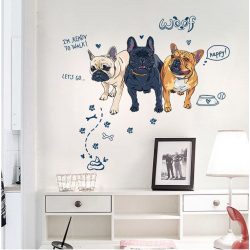 Stiker de perete bulldog