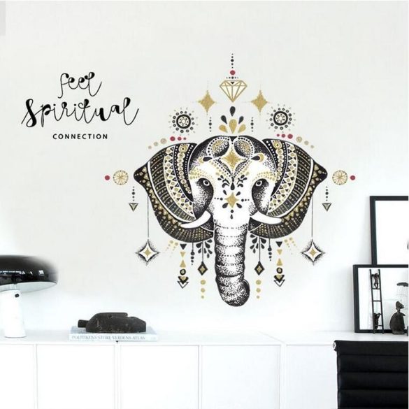 Sticker de perete elefant decorat