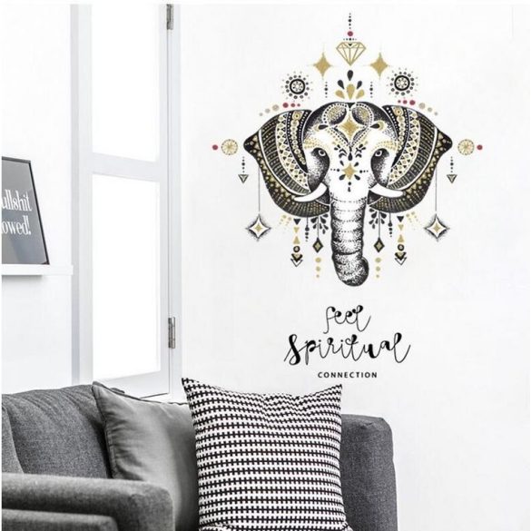 Sticker de perete elefant decorat