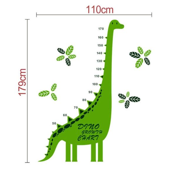 Sticker perete cu dinozaur pentru măsurarea înălţimii