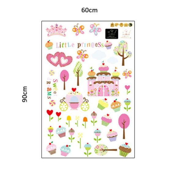 Sticker perete fosforescent – lumea dulciurilor