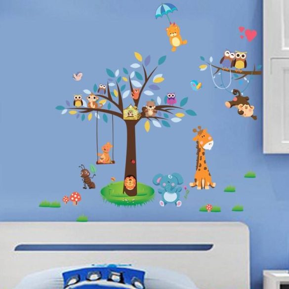 Sticker de perete cu picnicul animalelor