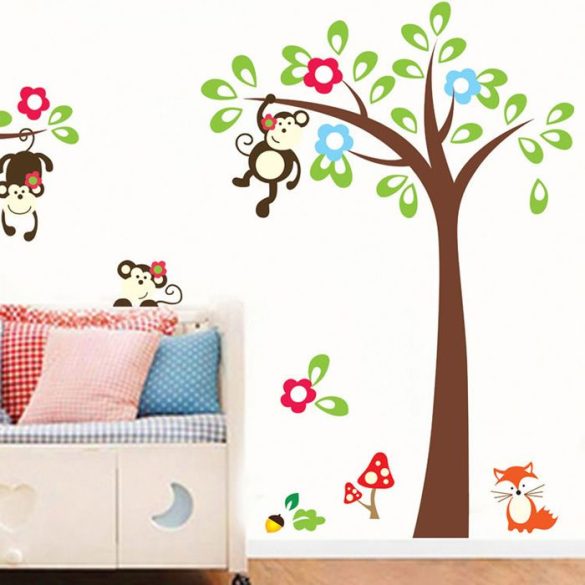 Sticker de perete copacul maimuţelor