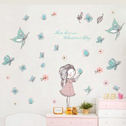 Prințesa fluturilor – sticker de perete