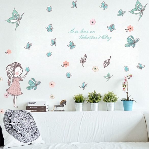 Prințesa fluturilor – sticker de perete