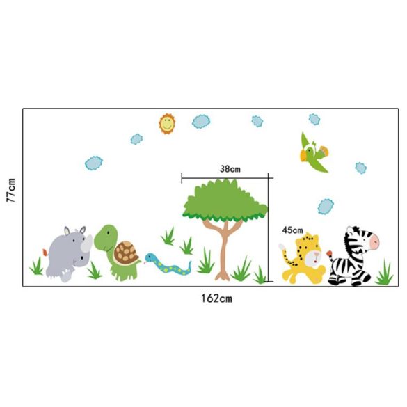 Sticker de perete cu animale din savană