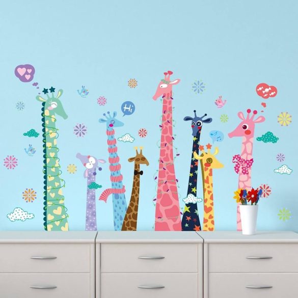 Sticker perete cu girafe