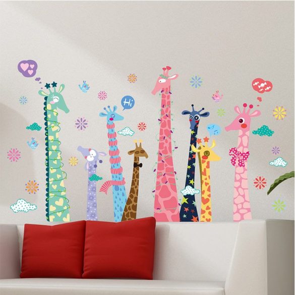 Sticker perete cu girafe