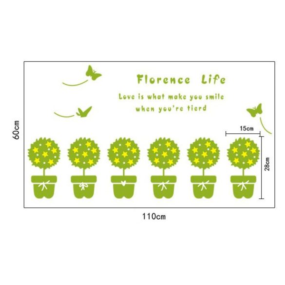 Sticker perete viaţa cu flori