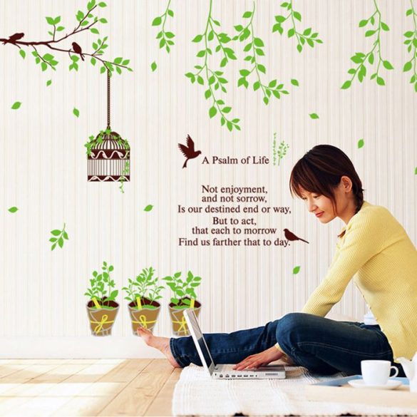 Sticker perete plante verzi