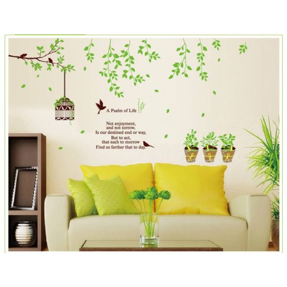 Sticker perete plante verzi