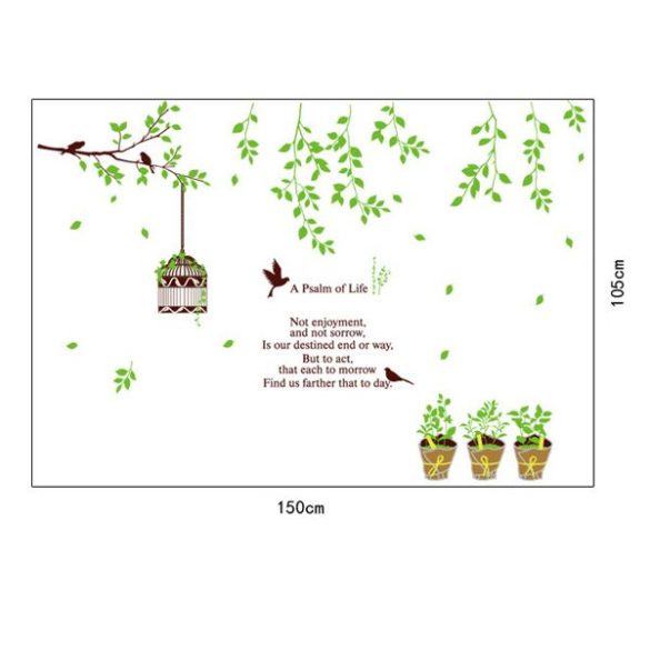 Sticker perete plante verzi