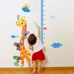   Sticker de perete măsutăror de înălțime girafă cu koala